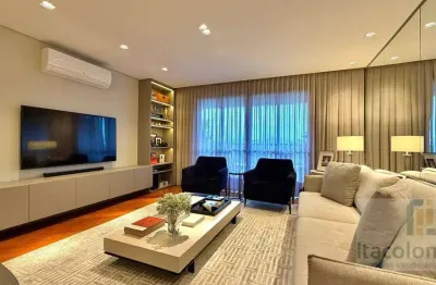 Apartamento mobiliado à venda no edifício de ville, alphaville