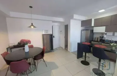 Apartamento com 1 dormitório para alugar, 52 m² por R$ 6.354/mês - Edifício Wi-House - Alphaville -Barueri/SP