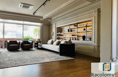 Apartamento lindo mobiliado à venda no edifício claudio, higienópolis