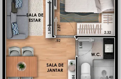 Lindo  apartamento de 01 dorm a 650m do metrô vila  matilde