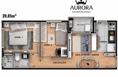 Apartamento de 2dorms a 650m do metrô vila  matilde