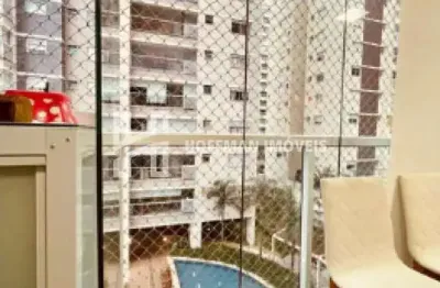 Apartamento sacada gourmet com 2 dormitórios, 2 suítes e 2 vagas no espaço cerâmica a venda