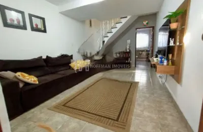 Sobrado com 2 dormitórios sala, banheiro e uma vaga a venda no santa paula - scs