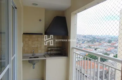 Apartamento de 70m² com 02 dormitórios, 01 suite, varanda gourmet e 01 vaga no bairro fundação - scs