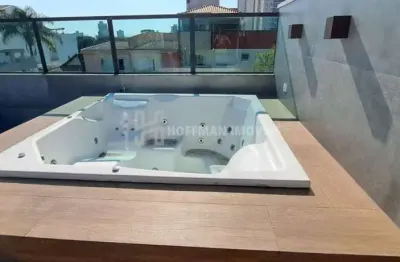 Cobertura á venda no bairro valparaíso em santo andré com 150m² - semi mobiliada