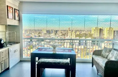 Apartamento com 3 dormitórios 1 suíte 2 vagas sacada gourmet, andar alto a venda boa vista scs