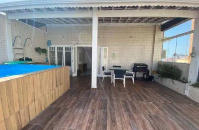 Cobertura para venda em praia grande, tupi, 3 dormitórios, 1 suíte, 2 banheiros, 3 vagas