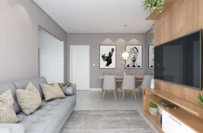 Apartamento para Venda em Praia Grande, Aviação, 2 dormitórios, 2 suítes, 3 banheiros, 1 vaga