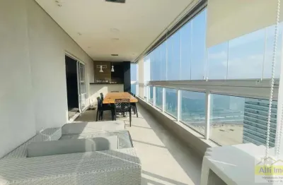 Cobertura para venda em praia grande, canto do forte, 4 dormitórios, 3 suítes, 5 banheiros, 3 vagas