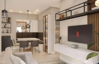 Apartamento garden para venda em praia grande, guilhermina, 2 dormitórios, 1 suíte, 2 banheiros, 1 vaga