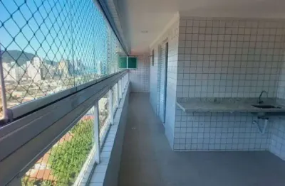 Apartamento á venda com 2 suítes, 1 vaga de garagem, bairro Canto do Forte, Praia Grande SP