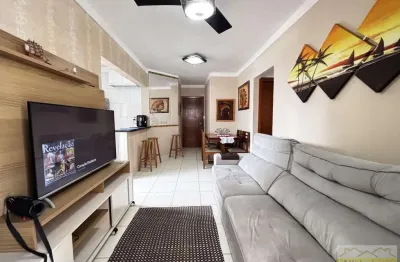 Apartamento para venda em praia grande, guilhermina, 2 dormitórios, 1 banheiro, 1 vaga