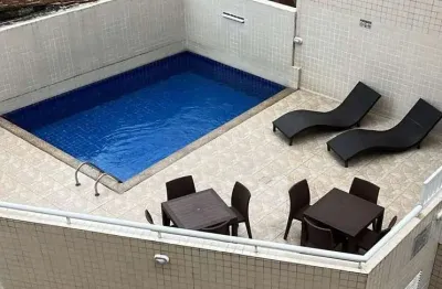 Apartamento para venda em praia grande, aviação, 1 dormitório, 1 banheiro, 1 vaga