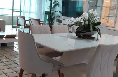 Alugo apto no edf. castelinho - mobiliado.  av. beira mar de boa viagem, andar alto, sala para 3 ambientes, varanda, 1 lavabo, 4 suítes todos com splits, rack, cortina, cama,  dependência completa/coz
