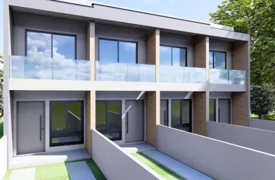 Sobrado para venda em palhoça, guarda do cubatão, 2 dormitórios, 2 suítes, 3 banheiros, 1 vaga