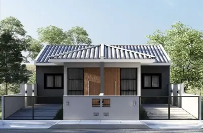 Casa para venda em palhoça, bela vista, 2 dormitórios, 1 banheiro, 1 vaga