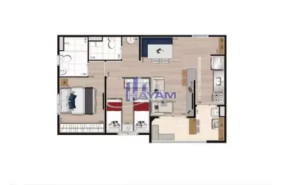 Apartamento para venda, 2 quarto(s),  vila das bandeiras, guarulhos - ap870