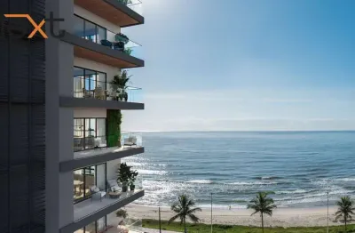 Frente mar. 125 m² privativos. padrão superior no litoral norte de sc.