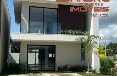 Casa em condomínio fechado com 3 quartos à venda na rua sucupió, 788, abrantes, camaçari, 140 m2 por r$ 780.000