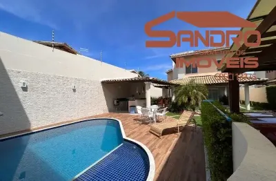 Casa em condomínio fechado com 4 quartos à venda na rua ana c b dias, 8, buraquinho, lauro de freitas, 200 m2 por r$ 1.200.000