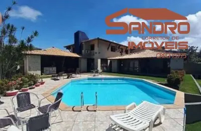 Casa com 5 quartos à venda na rua praia de inema, 89, vilas do atlantico, lauro de freitas por r$ 1.600.000