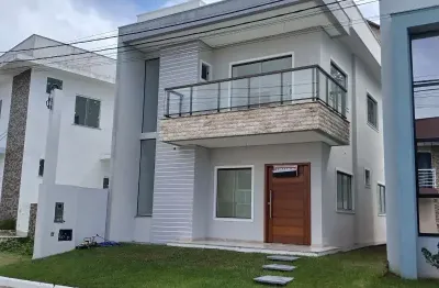 Casa em condomínio fechado com 4 quartos à venda na avenida professor theócrito batista, 987, caji, lauro de freitas por r$ 667.000