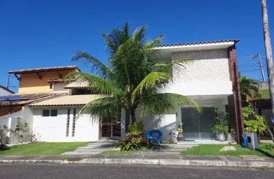 Casa em condomínio fechado com 4 quartos à venda na rua pataro machado, 8, vilas do atlantico, lauro de freitas por r$ 1.100.000