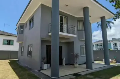 Casa em condomínio fechado com 4 quartos para alugar na avenida santos dumont, 887, estrada do coco, lauro de freitas por r$ 6.500