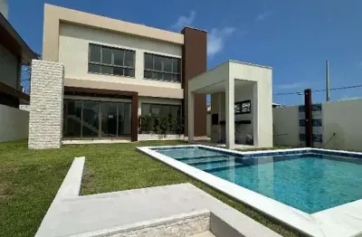 Casa em condomínio fechado com 4 quartos à venda na avenida priscila dutra, 77, vilas do atlantico, lauro de freitas por r$ 2.480.000