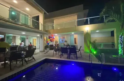 Casa em condomínio fechado com 4 quartos à venda na rua caraíva, 8, abrantes, camaçari por r$ 1.700.000