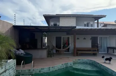 Casa com 5 quartos à venda na rua praia de copacabana, 87, vilas do atlantico, lauro de freitas por r$ 1.500.000