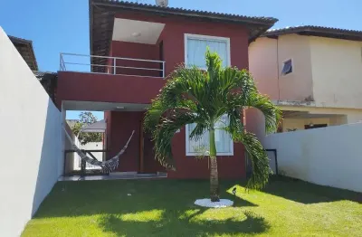Casa em condomínio fechado com 3 quartos à venda na rua sucupió, 766, abrantes, lauro de freitas por r$ 699.000