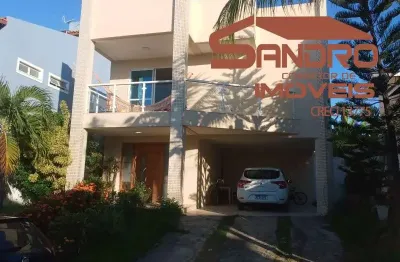 Casa em condomínio fechado com 3 quartos à venda na avenida professor theócrito batista, 45, caji, lauro de freitas por r$ 770.000