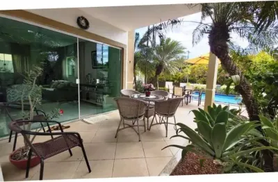 Casa em condomínio fechado com 4 quartos à venda na avenida santos dumont, 867, estrada do coco, lauro de freitas por r$ 1.780.000