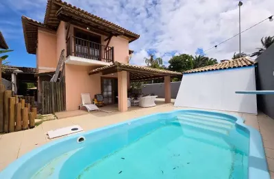 Casa em condomínio fechado com 4 quartos para alugar na avenida praia de pajussara, s/n, 8766, vilas do atlantico, lauro de freitas por r$ 7.000
