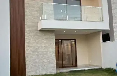 Casa em condomínio fechado com 4 quartos à venda na rua sucupió, 8788, abrantes, camaçari por r$ 1.175.000