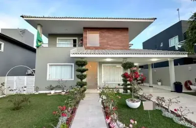 Casa em condomínio fechado com 4 quartos à venda na Rua Caraíva, 8687, Alphaville (Abrantes), Camaçari por R$ 1.850.000