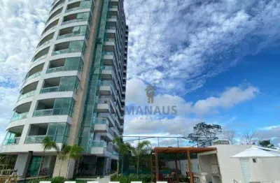 Ultimo vision andar alto frente rio i apartamento com 3 suítes à venda, 153 m² por r$ 2.300.000 - ponta negra - manaus/am