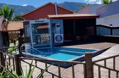 Casa em condomínio para venda em bertioga, morada da praia, 3 dormitórios, 1 suíte, 3 banheiros, 3 vagas