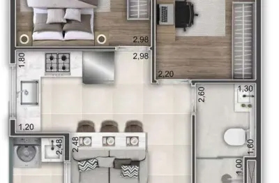 Apartamento para venda em são paulo, cidade patriarca, 2 dormitórios, 1 banheiro, 1 vaga