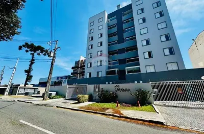 Apartamento edifício le chateau residencial, com 02 quartos, 01 vaga garagem, sacada com churrasqueira no centro de pinhais pr
