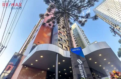 Flat / apart hotel no slaviero / apartamento de 1 quarto, 36m², no centro de curitiba