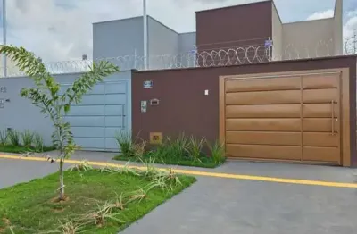 Casa nova 3/4 - área gourmet - residencial ravena - senador canedo