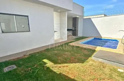 Casa 3 quartos com piscina e área gourmet em são francisco ii – senador canedo