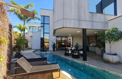 Casa em condomínio fechado com 3 quartos à venda na avenida carlos diaulas serpa, s/n, loteamento parque dos alecrins, campinas, 293 m2 por r$ 2.800.000
