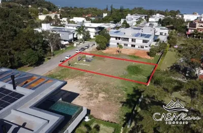 Terreno em condomínio fechado à venda na estrada haroldo soares glavan, 1760, cacupé, florianópolis por r$ 3.700.000