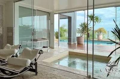 Casa em condomínio fechado com 6 quartos à venda na estrada haroldo soares glavan, 4450, cacupé, florianópolis por r$ 18.000.000