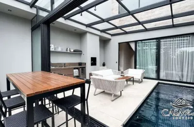 Casa em condomínio fechado com 6 quartos à venda na estrada haroldo soares glavan, 1760, cacupé, florianópolis por r$ 8.900.000