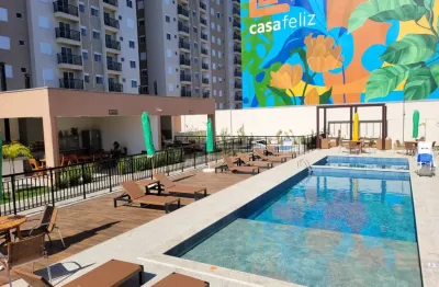 Apartamento dois dormitórios 45 m², jd satélite iris, pronto e novo, ao lado di shopping das bandeiras, varanda, 37 itens de lazer
