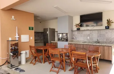 Apartamento dois dormitórios 45 m², jd satélite iris, pronto e novo, ao lado di shopping das bandeiras, varanda, 37 itens de lazer